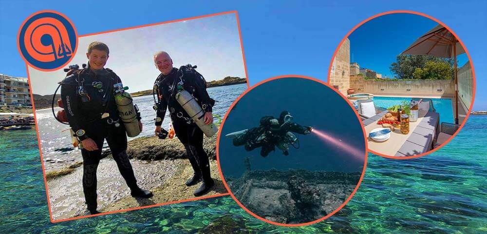 Technical Divers on Holiday in Gozo Malta