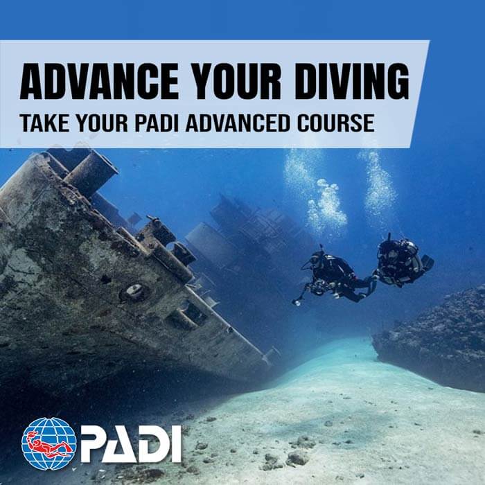 PADI Advanced scuba lessons in Gozo