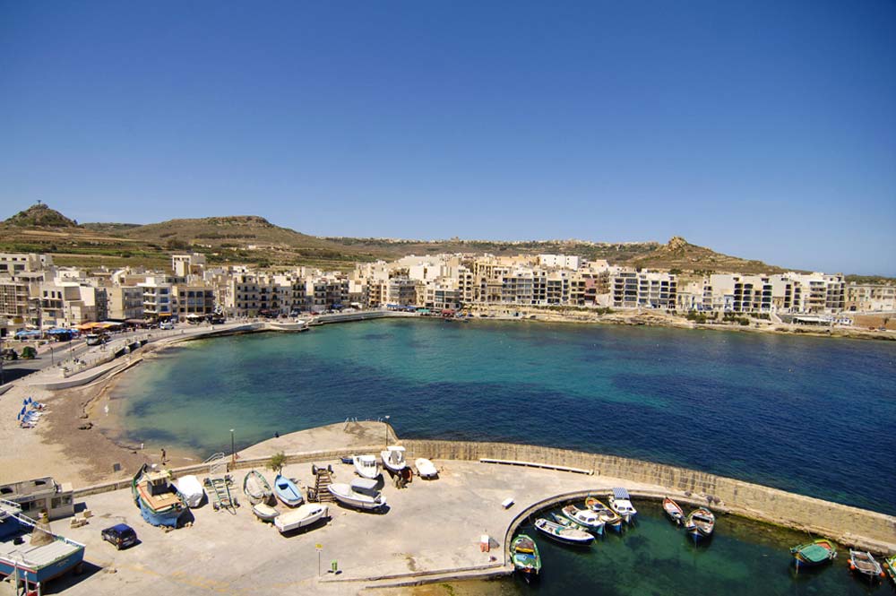 We are in Marsalforn Bay in Gozo