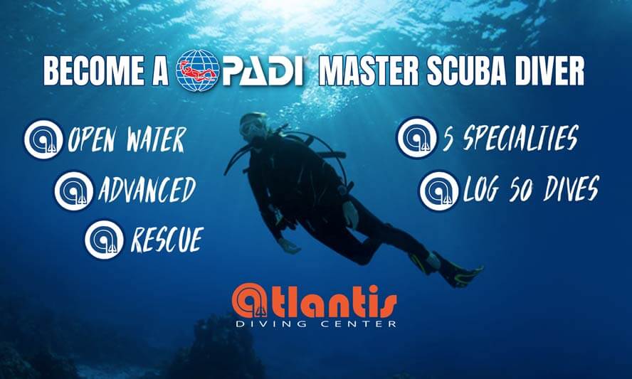 How become PADI Master scuba diver in Malta